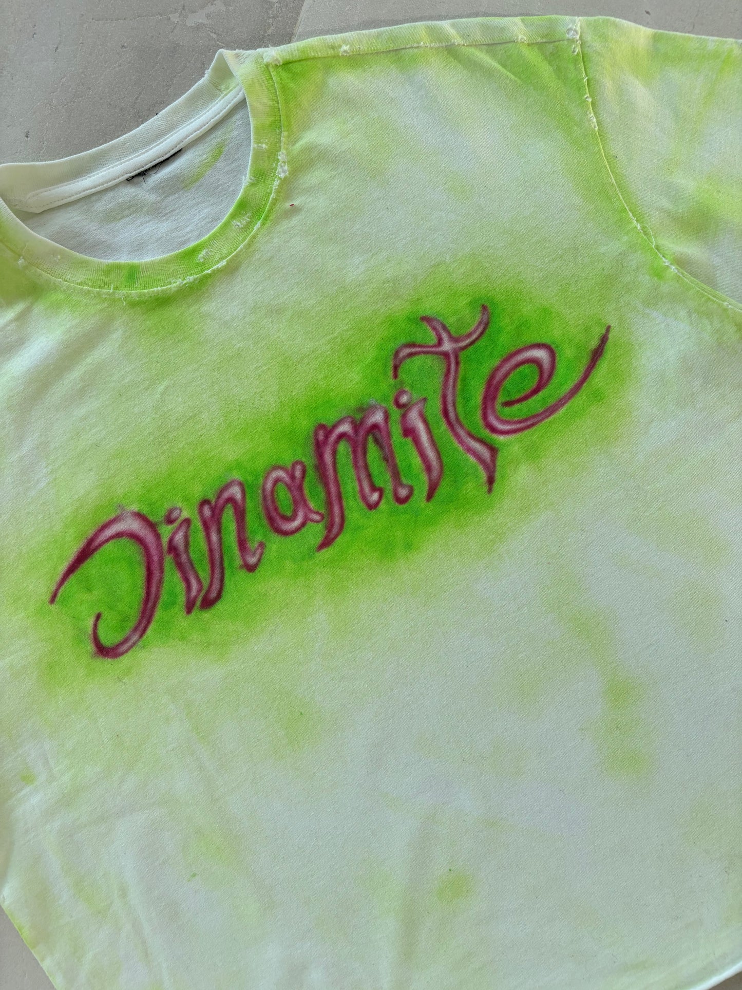 Distressed Airbrush Tee (Size L)